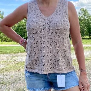 BOUTIQUE Knit VNeck Sweater Tank NEW!